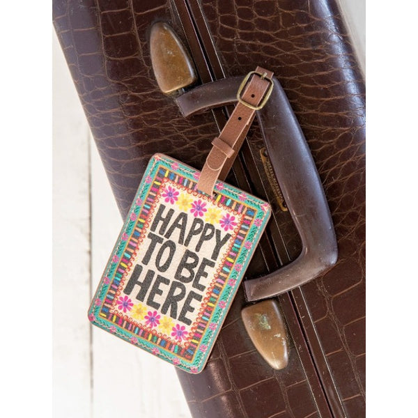 Travel Happy Luggage Tag