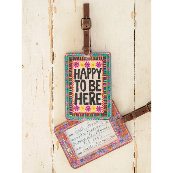 Travel Happy Luggage Tag