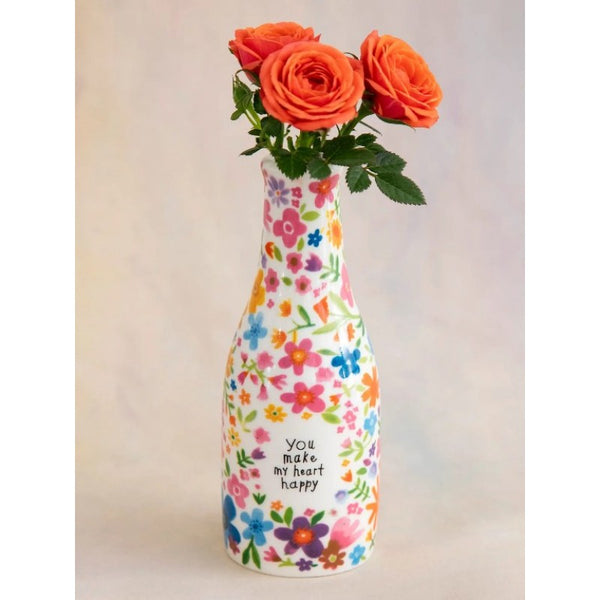 You Make My Heart Happy Bud Vase