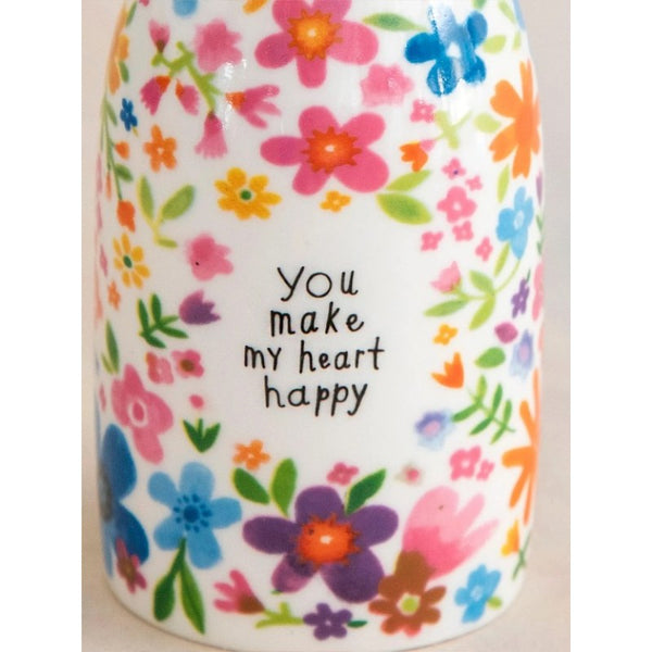 You Make My Heart Happy Bud Vase