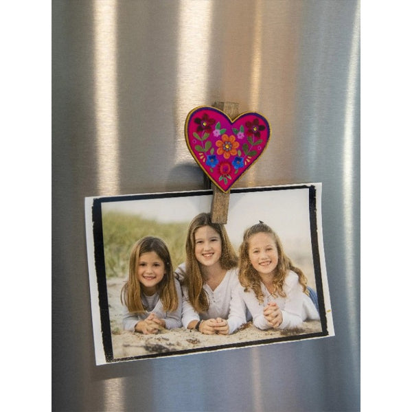 Heart Happy Magnet Clips