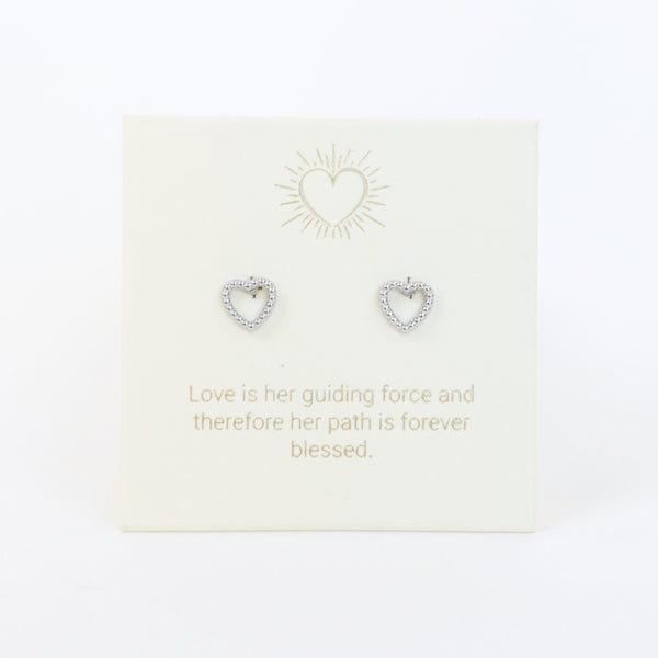 Heart Silver Inspiration Earrings