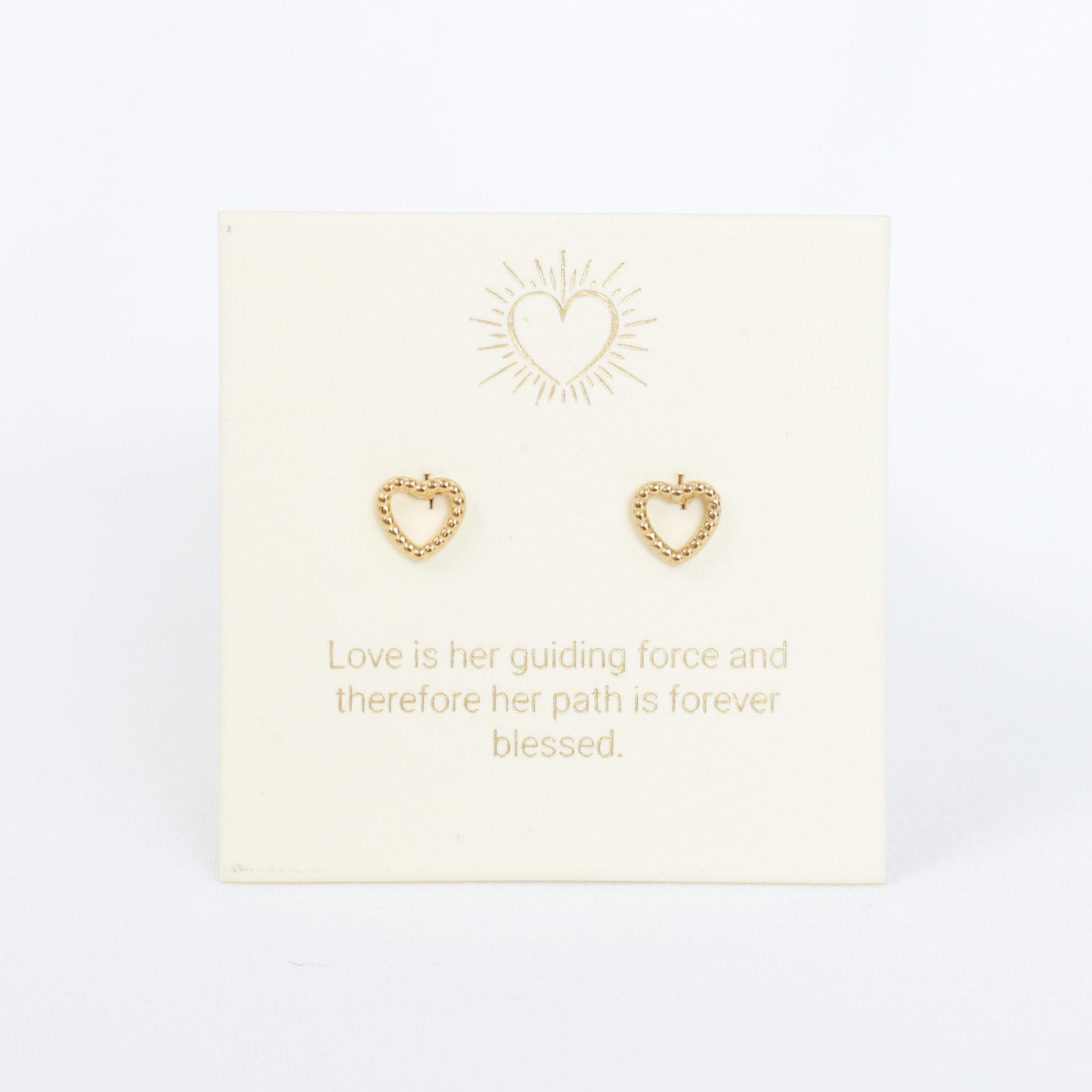 Heart Gold Inspiration Earrings