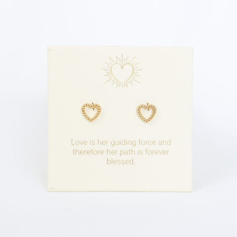 Heart Gold Inspiration Earrings