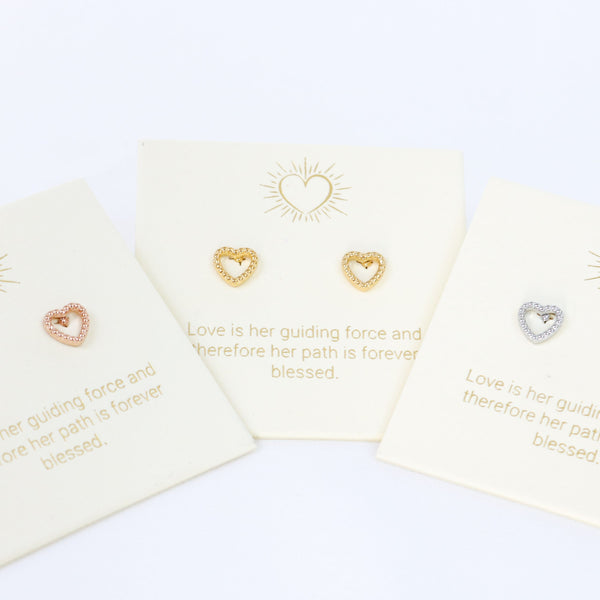 Heart Gold Inspiration Earrings