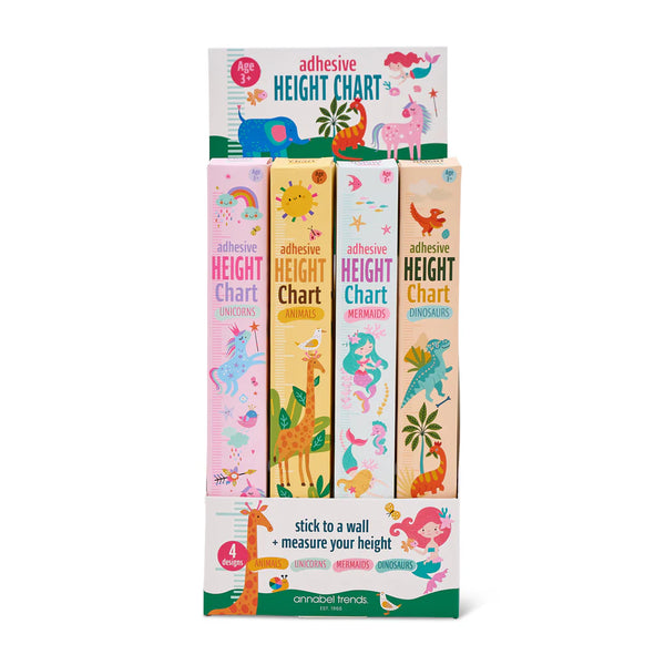 Kids Animal Adhesive Height Chart