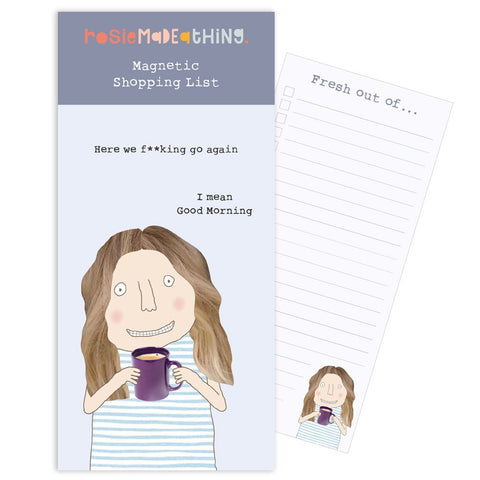 Here We Go Magnetic Notepad | Rosie Made A Thing