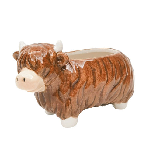 Highland Cow Pot