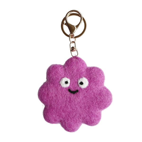 Hope Feel Good Fuzzy Friend Bag Keychain