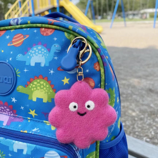 Hope Feel Good Fuzzy Friend Bag Keychain