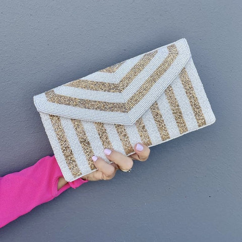 Indie Beaded Clutch