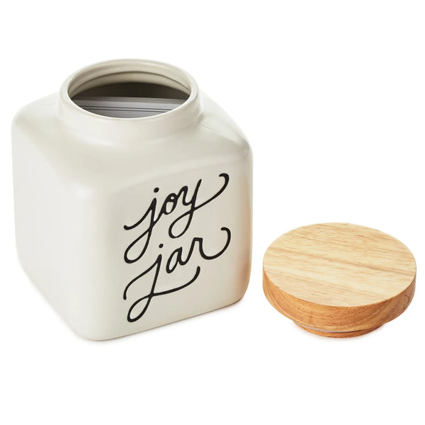 Ceramic Joy Jar & Notepad Set