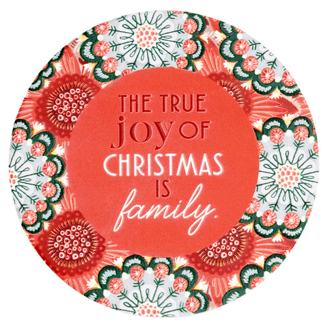 Family Christmas Coaster