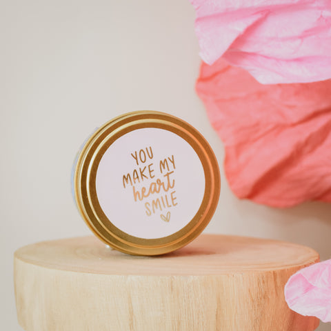 You Make My Heart Smile Candle Card | Flower Market