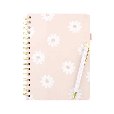 Daises Hardcover Notebook & Pen