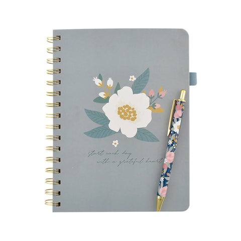Grateful Heart Hardcover Notebook & Pen