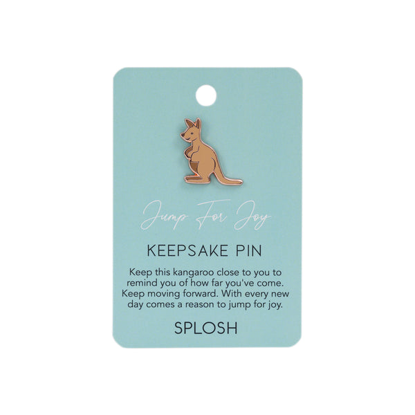 Jump For Joy Kangaroo Keepsake Pin