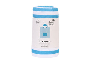 Kids Hooded Towel Poncho | Blue