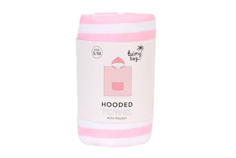 Kids Hooded Towel Poncho | Pink