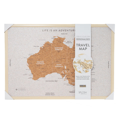 Australia Map Travel Board | Large