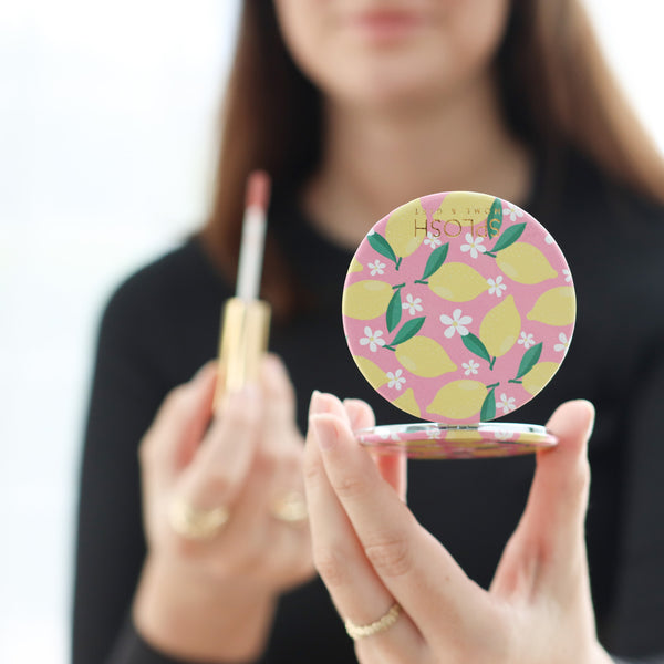 Lemon Compact Mirror