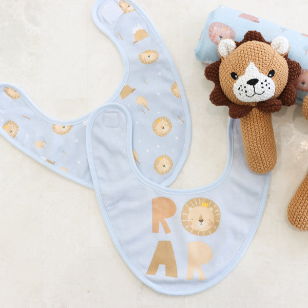 Baby Lion Bib 2pk