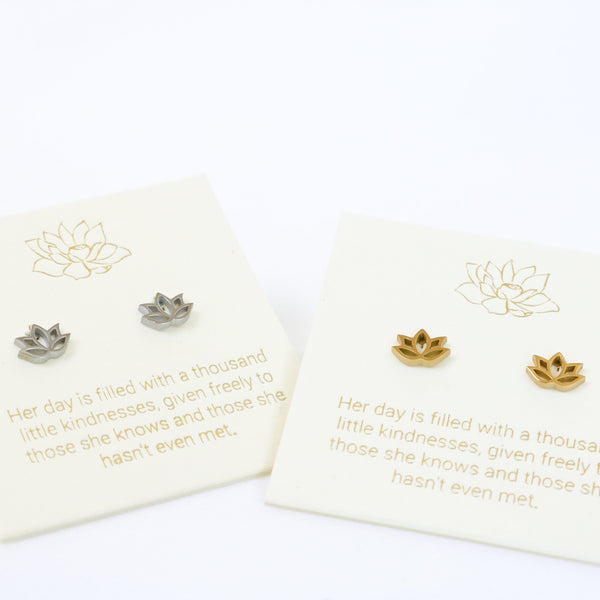 Lotus Gold Inspiration Earrings