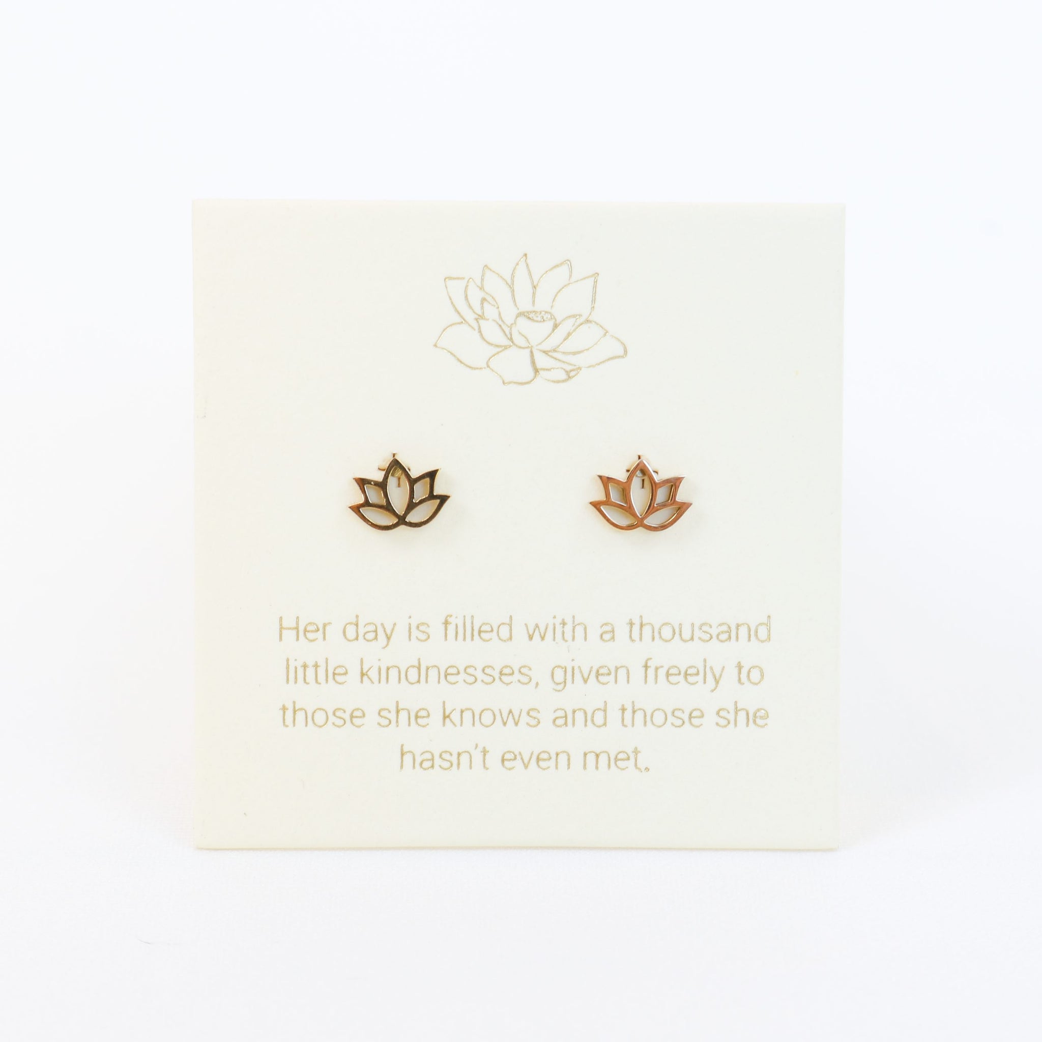Lotus Gold Inspiration Earrings