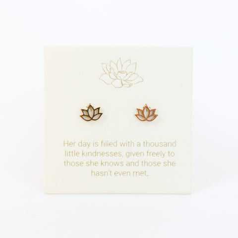 Lotus Gold Inspiration Earrings