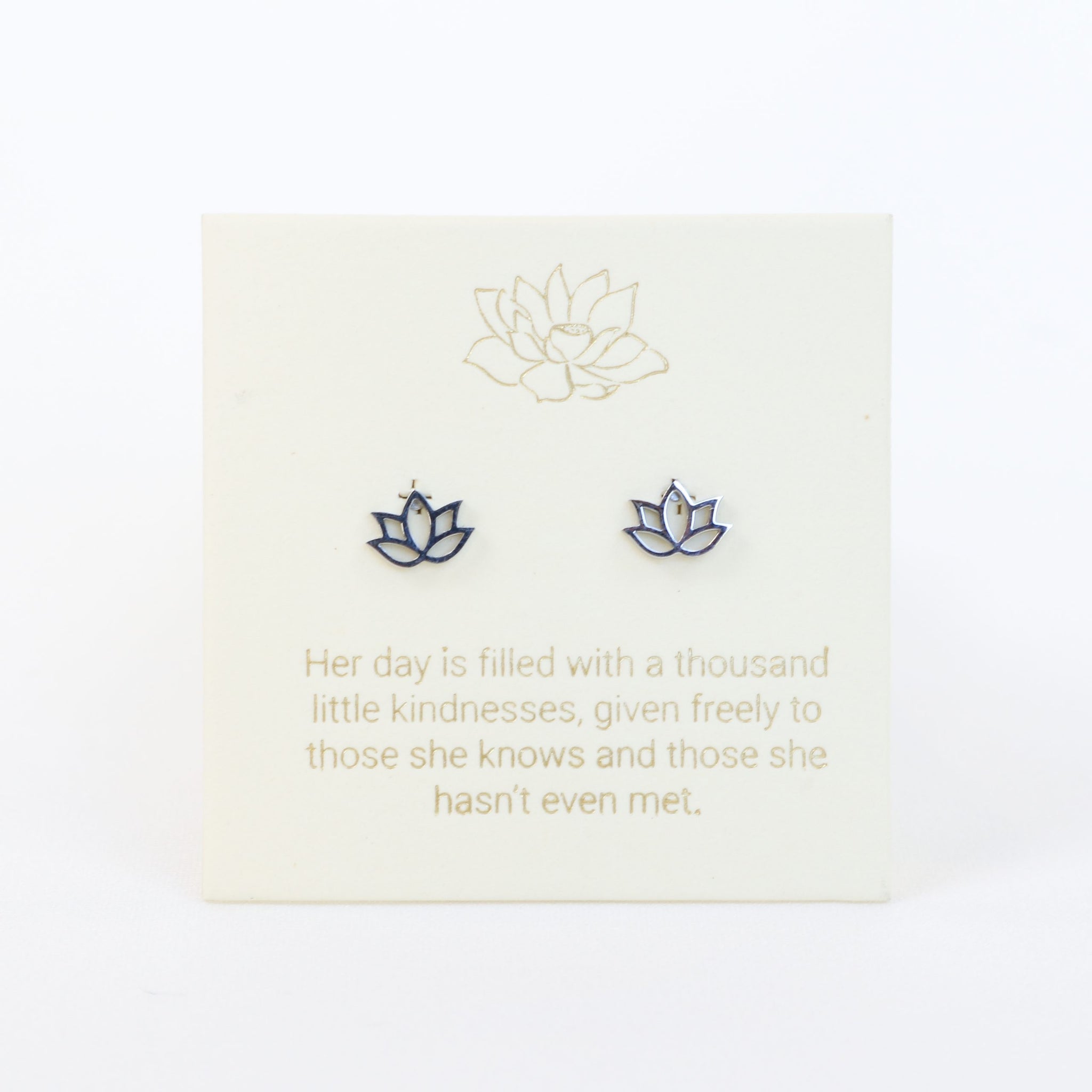 Lotus Silver Inspiration Earrings