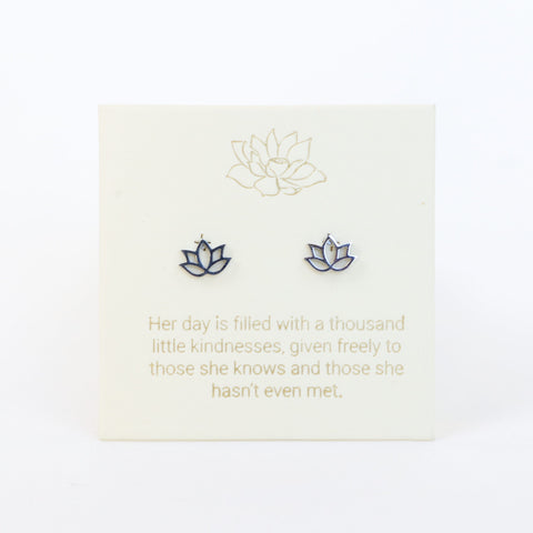 Lotus Silver Inspiration Earrings