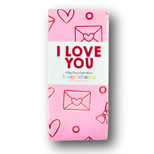 Freckleberry I Love You Chocolate Block | 100g