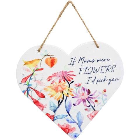 If Mum Were Flowers Wall Plaque