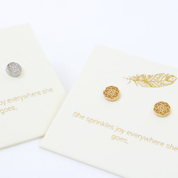 Mandala Gold Inspiration Earrings