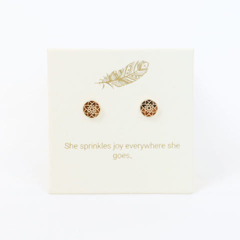 Mandala Gold Inspiration Earrings