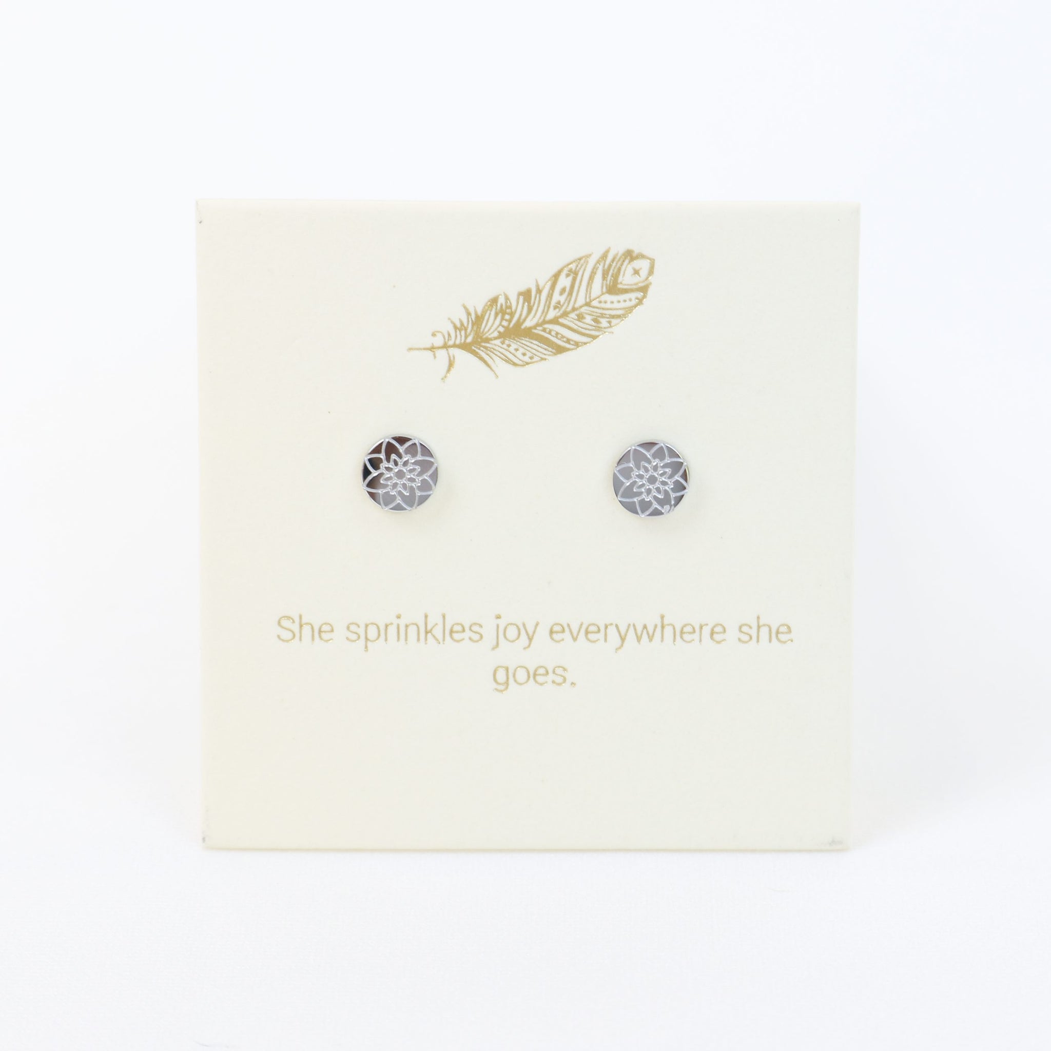 Mandala Silver Inspiration Earrings