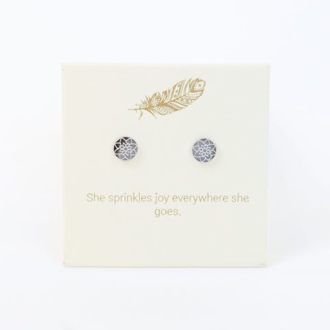 Mandala Silver Inspiration Earrings