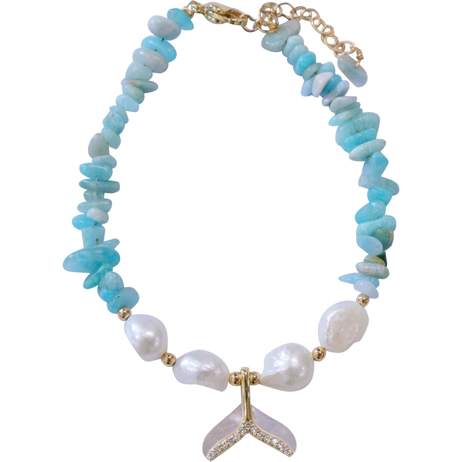 Whale Tail Freshwater Pearl Bracelet