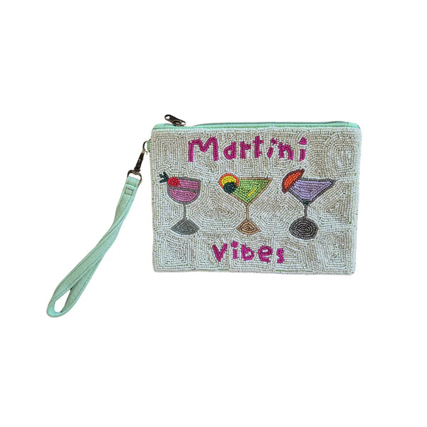 Martini Vibes Beaded Purse