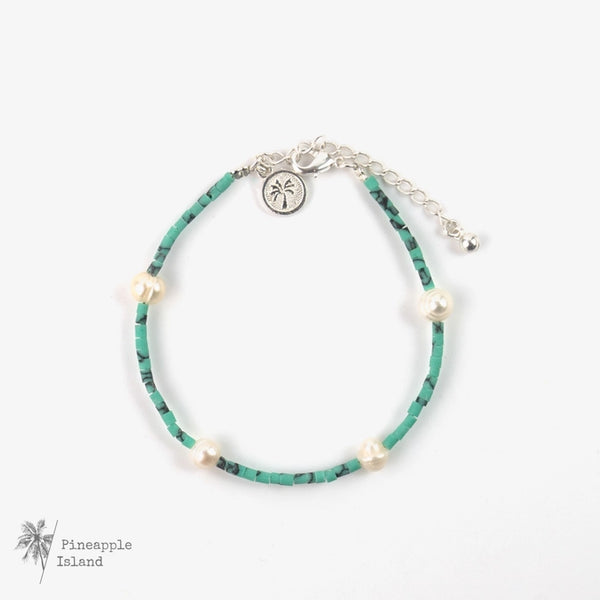 Turquoise Pearl Bracelet