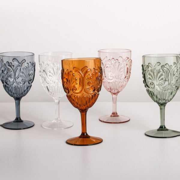 Flemington Acrylic Wine Glass | Amber