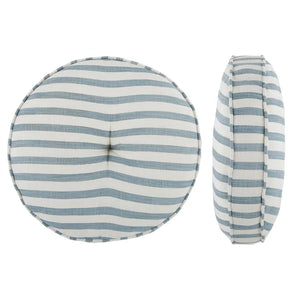 Blue Montauk Round Cushion