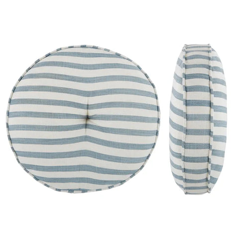 Blue Montauk Round Cushion