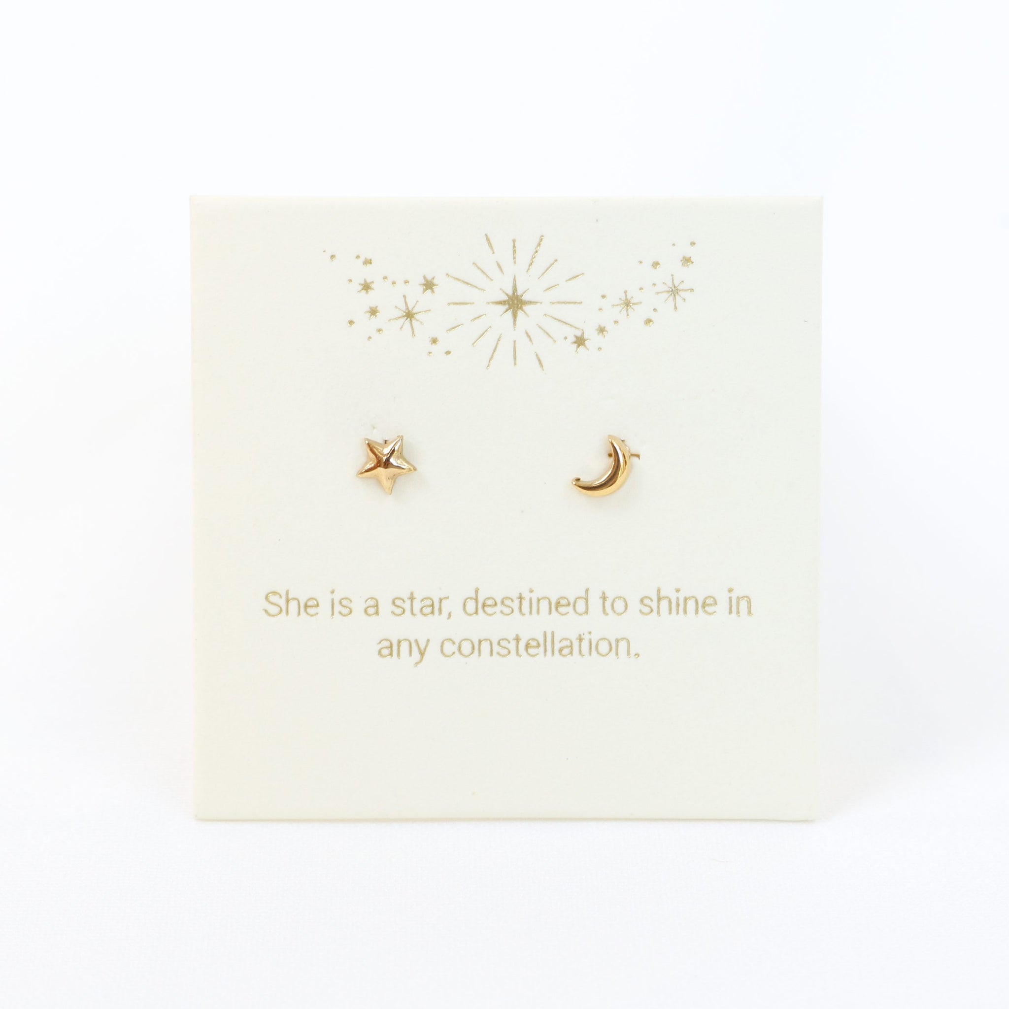 Moon & Star Gold Inspiration Earrings