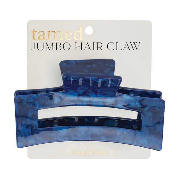 Navy Tamed Hair Claw