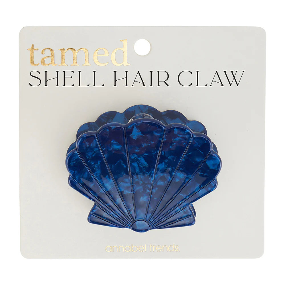 Shell Hair Claw | Navy Blue