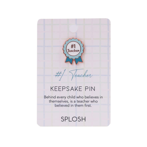 No.1 Teacher Keepsake Pin