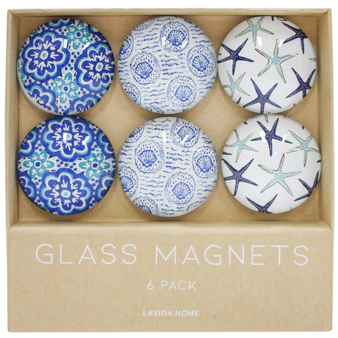 Ocean Glass Magnet Set