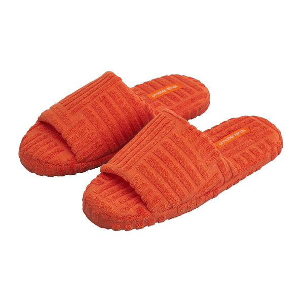 Terry Slide Slippers | Orange