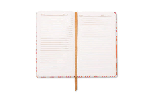 Orange Check Tulip Bound Journal